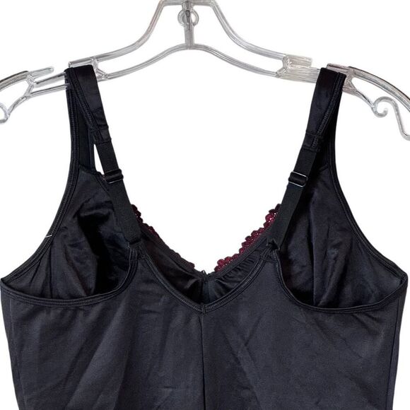 Curvation Body Shaper Lingerie Queen Latifah Shapewear Black Red 42C - Picture 4 of 10